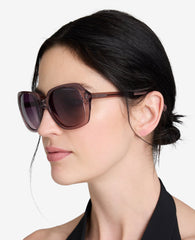 Womens Round Acetate Sunglasses with Polarized Lenses | KC | Kenneth Cole VIOLET
