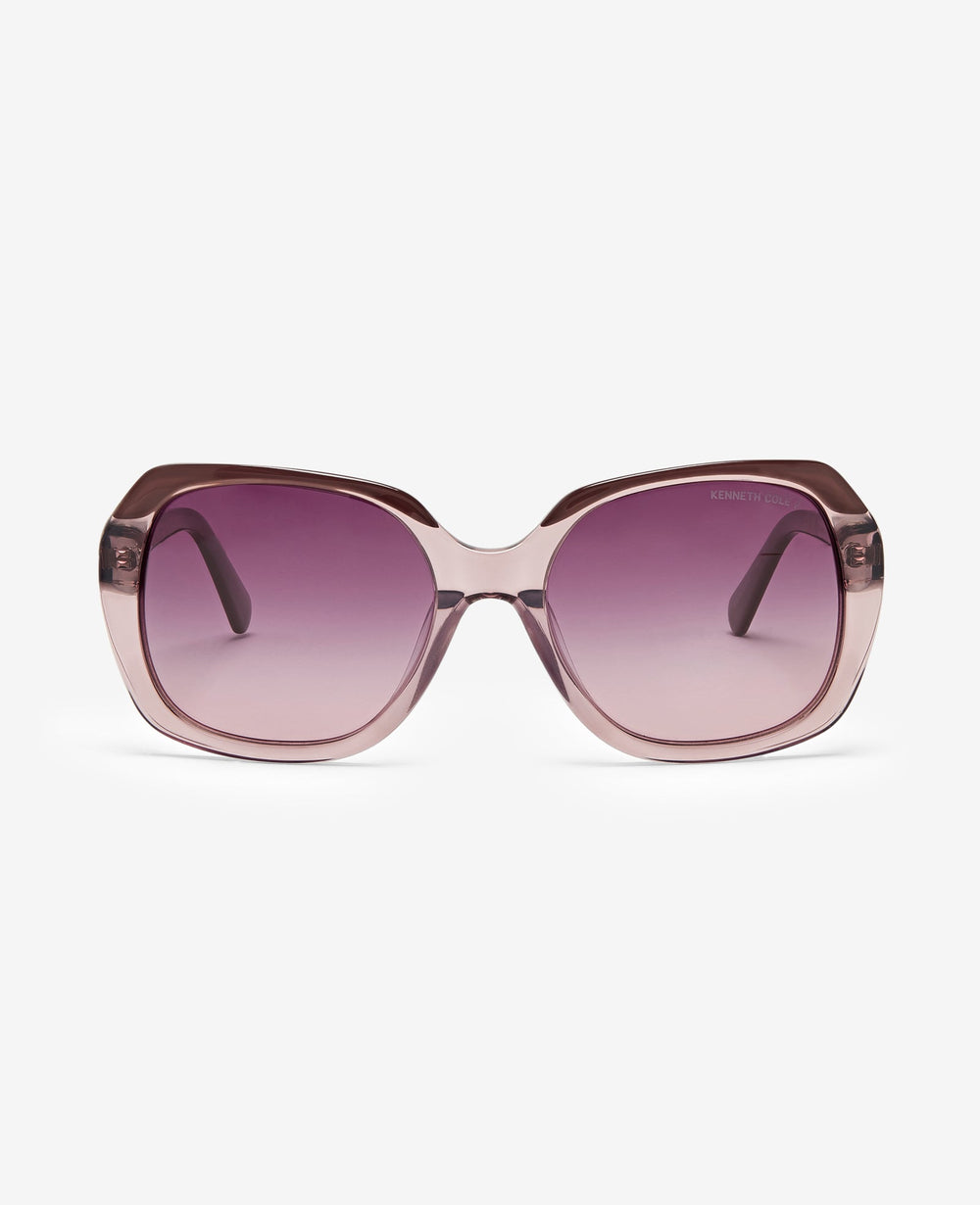 Womens Round Acetate Sunglasses with Polarized Lenses | KC | Kenneth Cole VIOLET