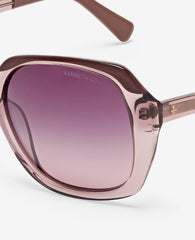 Womens Round Acetate Sunglasses with Polarized Lenses | KC | Kenneth Cole VIOLET