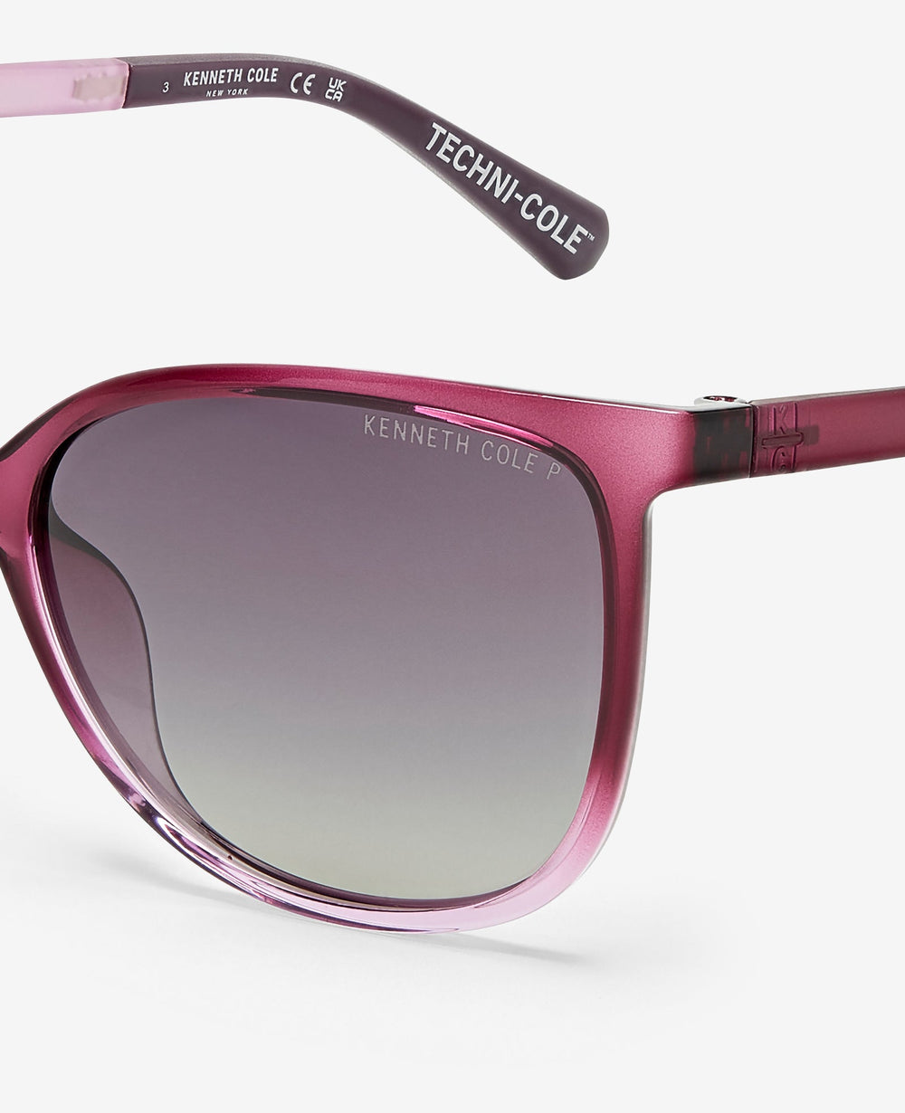 Square Ultem Sunglasses – Violet Polarized | Kenneth Cole | Kenneth Cole VIOLET