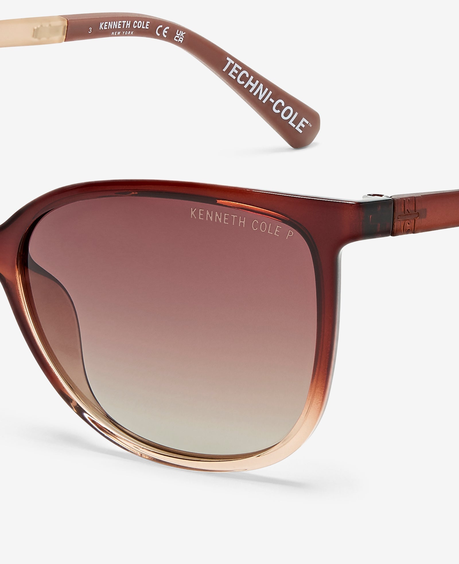 Square Ultem Sunglasses – Brown Polarized | Kenneth Cole | Kenneth Cole BROWN