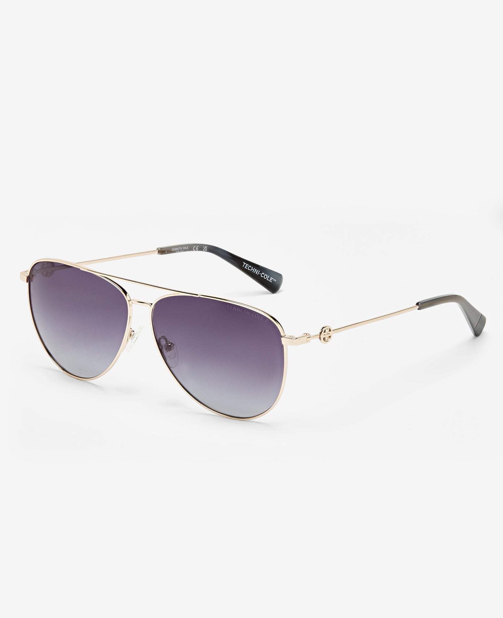 Shop Pilot Titanium Aviator Sunglasses – Gold | Kenneth Cole | Kenneth Cole GOLD
