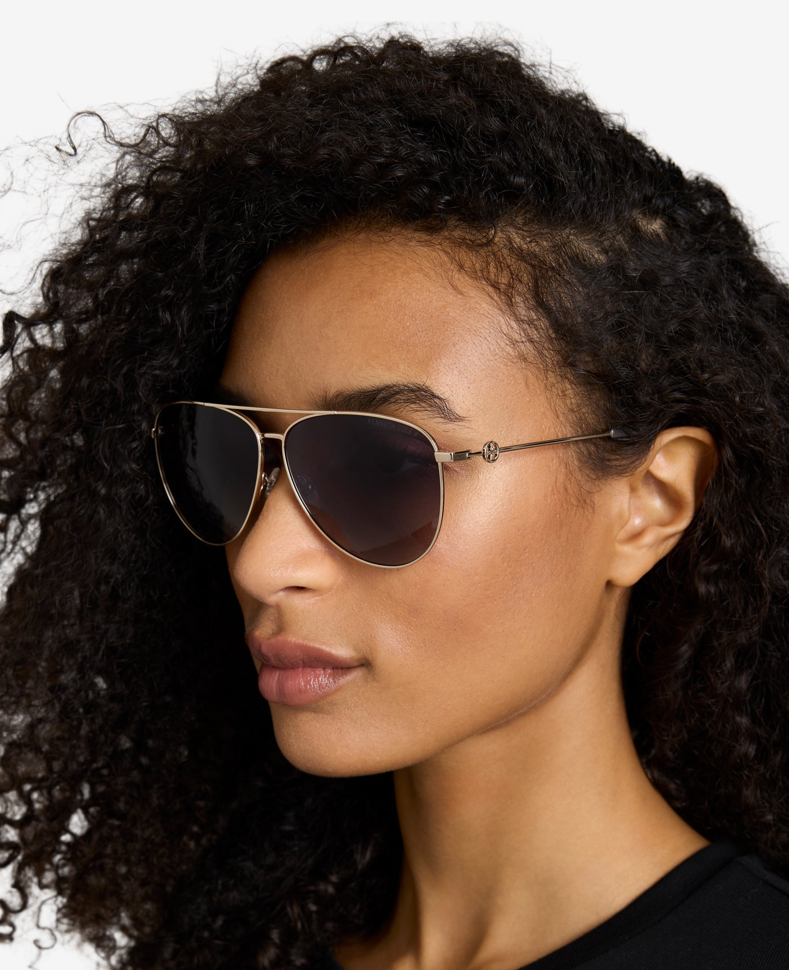 Shop Pilot Titanium Aviator Sunglasses – Gold | Kenneth Cole | Kenneth Cole GOLD