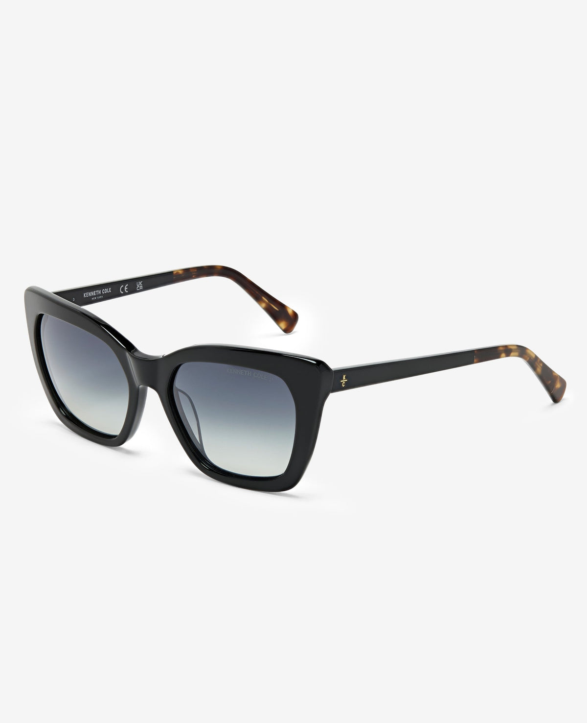 Shop Cat Eye Acetate Sunglasses | Black Polarized KC Shades | Kenneth Cole BLACK