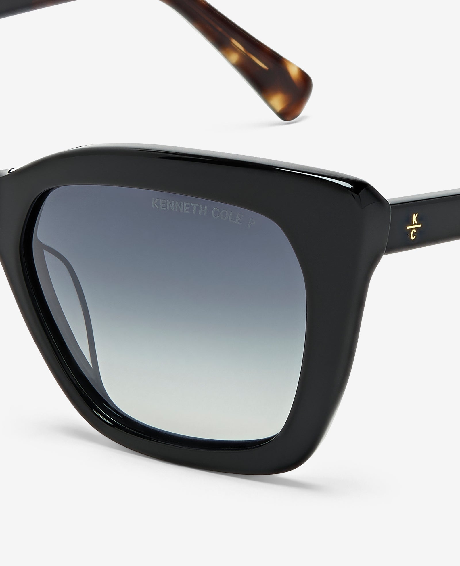 Shop Cat Eye Acetate Sunglasses | Black Polarized KC Shades | Kenneth Cole BLACK