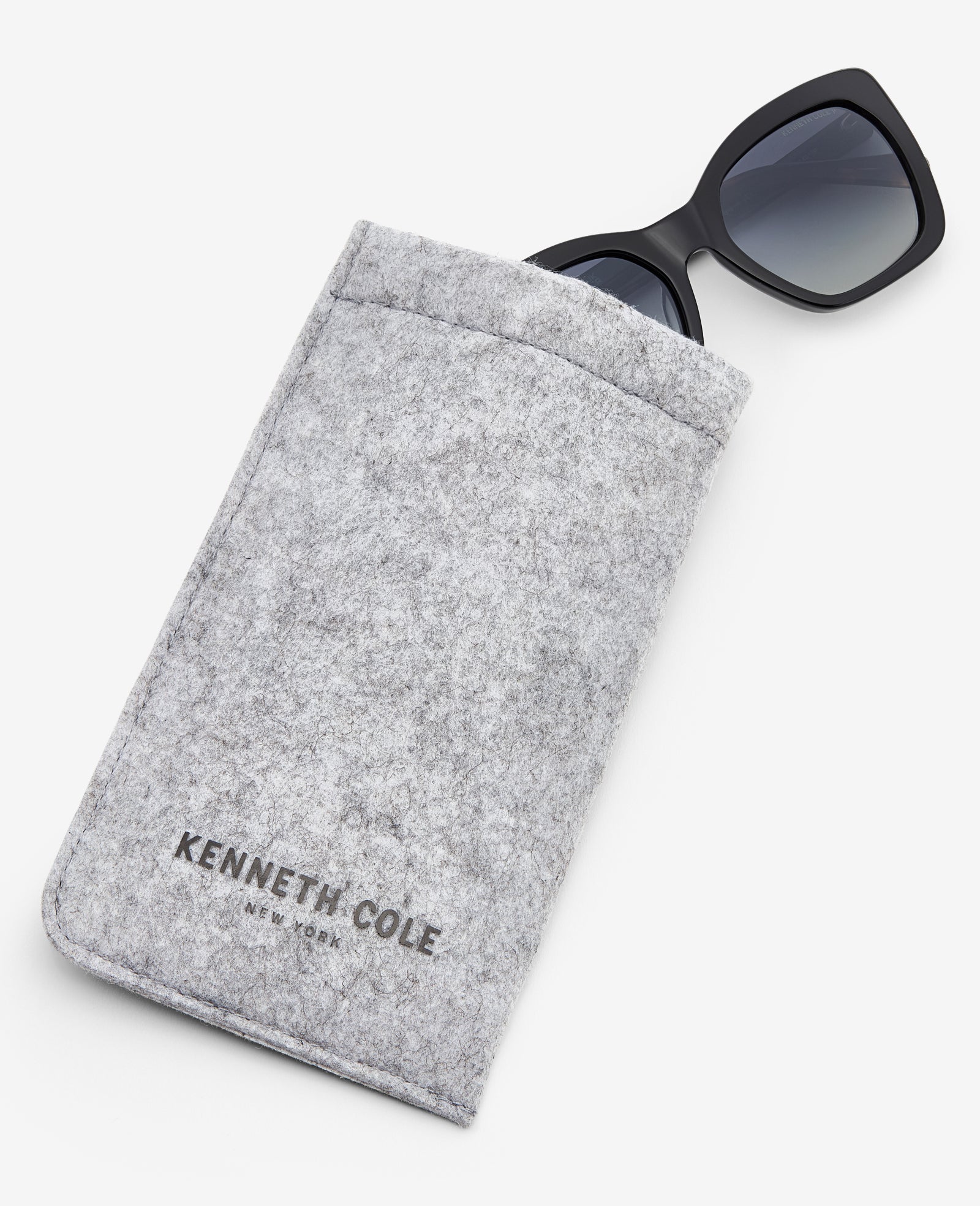 Shop Cat Eye Acetate Sunglasses | Black Polarized KC Shades | Kenneth Cole BLACK