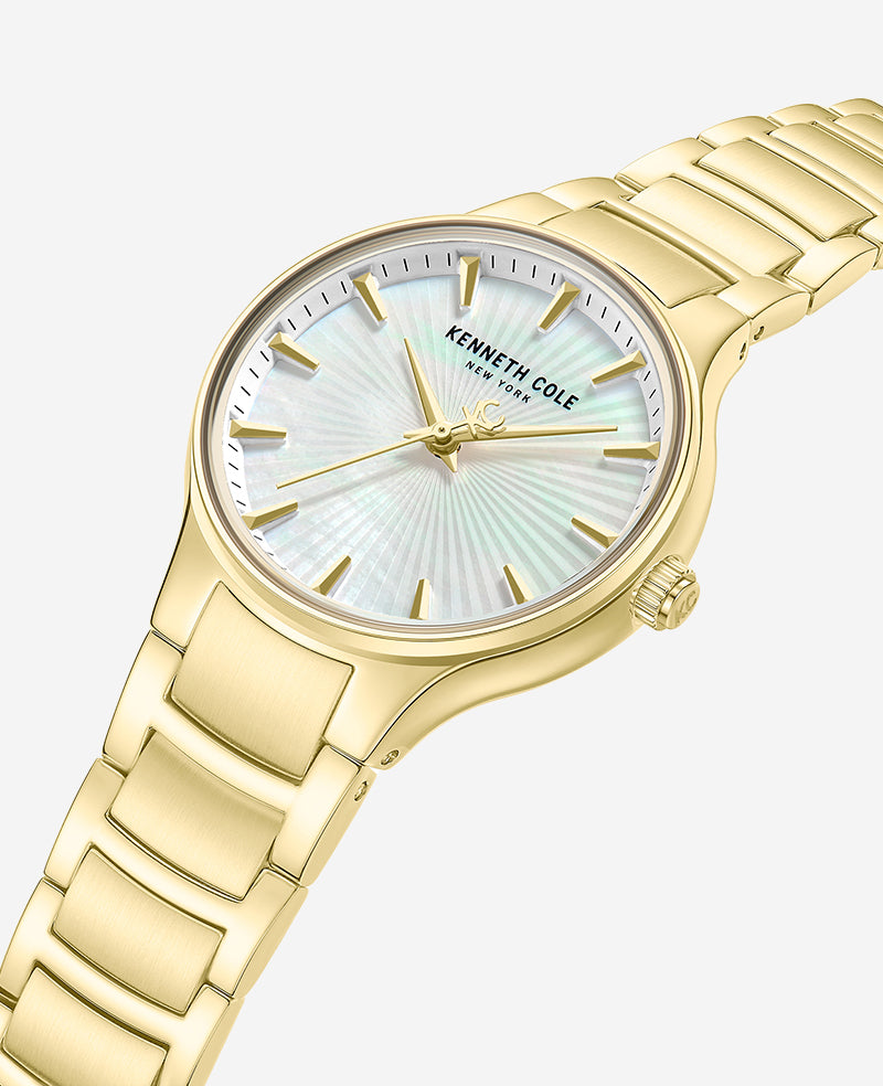 Classic Gold Tone Bracelet Watch | Kenneth Cole GOLD