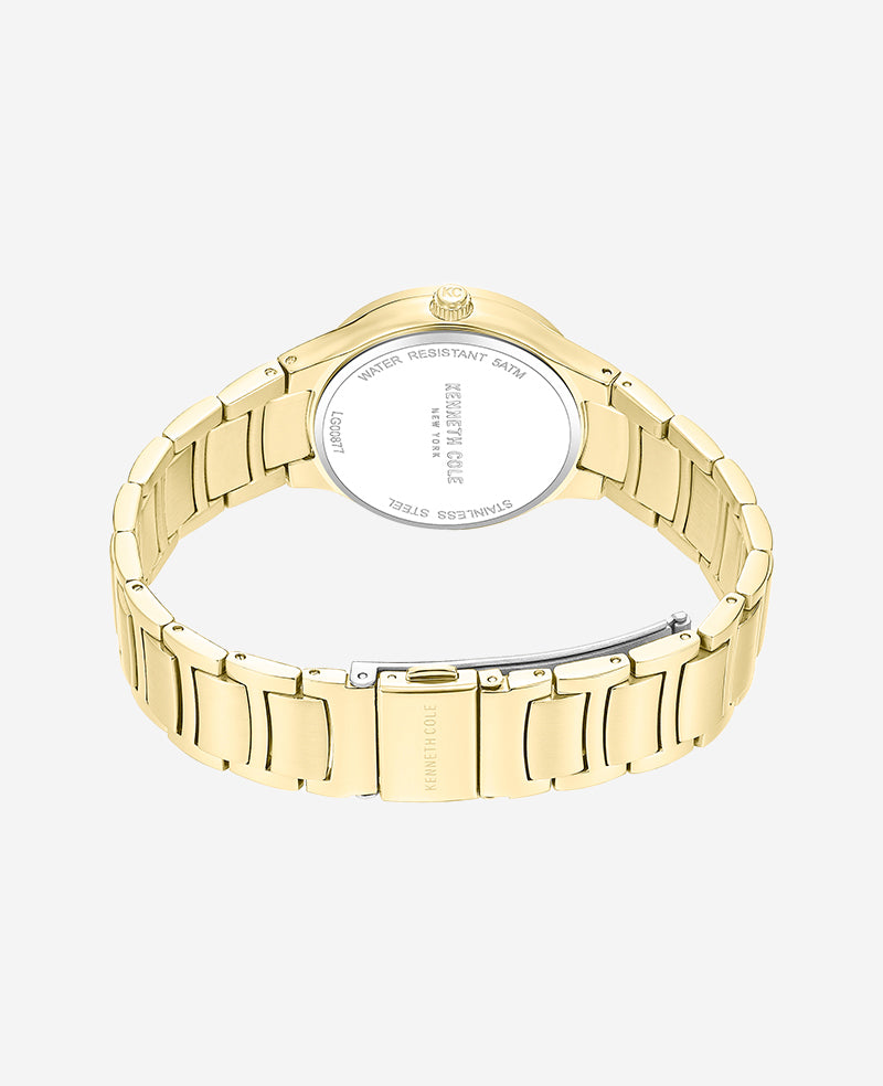 Classic Gold Tone Bracelet Watch | Kenneth Cole GOLD