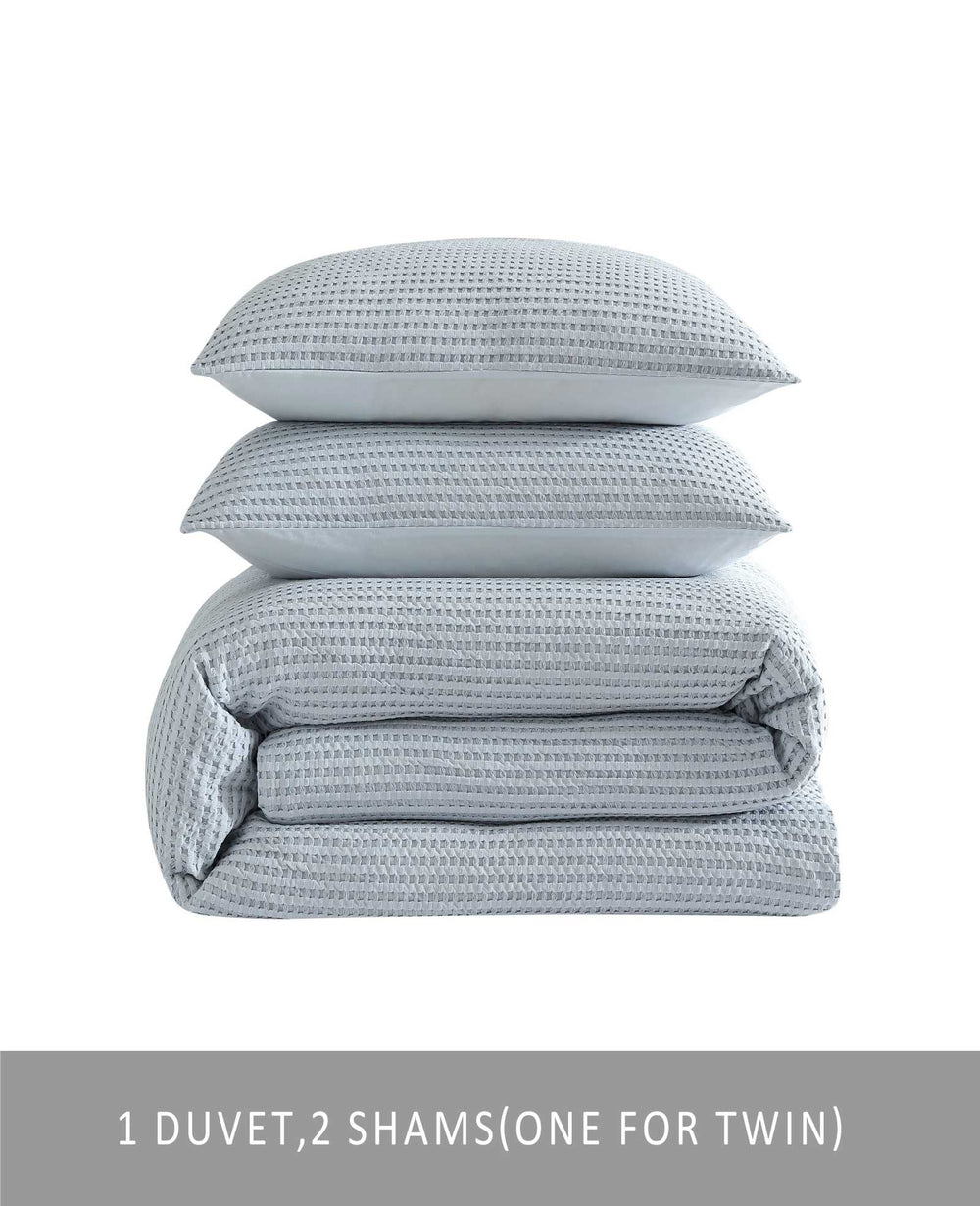 Solid Waffle Comforter Set | Kenneth Cole BLUE