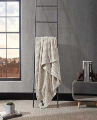 Textured Solid Throw Blanket | Kenneth Cole LINEN