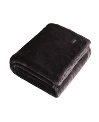 Faux Fur Solid Throw Blanket | Kenneth Cole BROWN