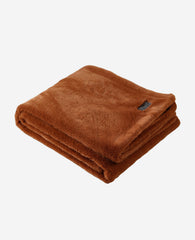 Faux Fur Solid Throw Blanket | Kenneth Cole ORANGE