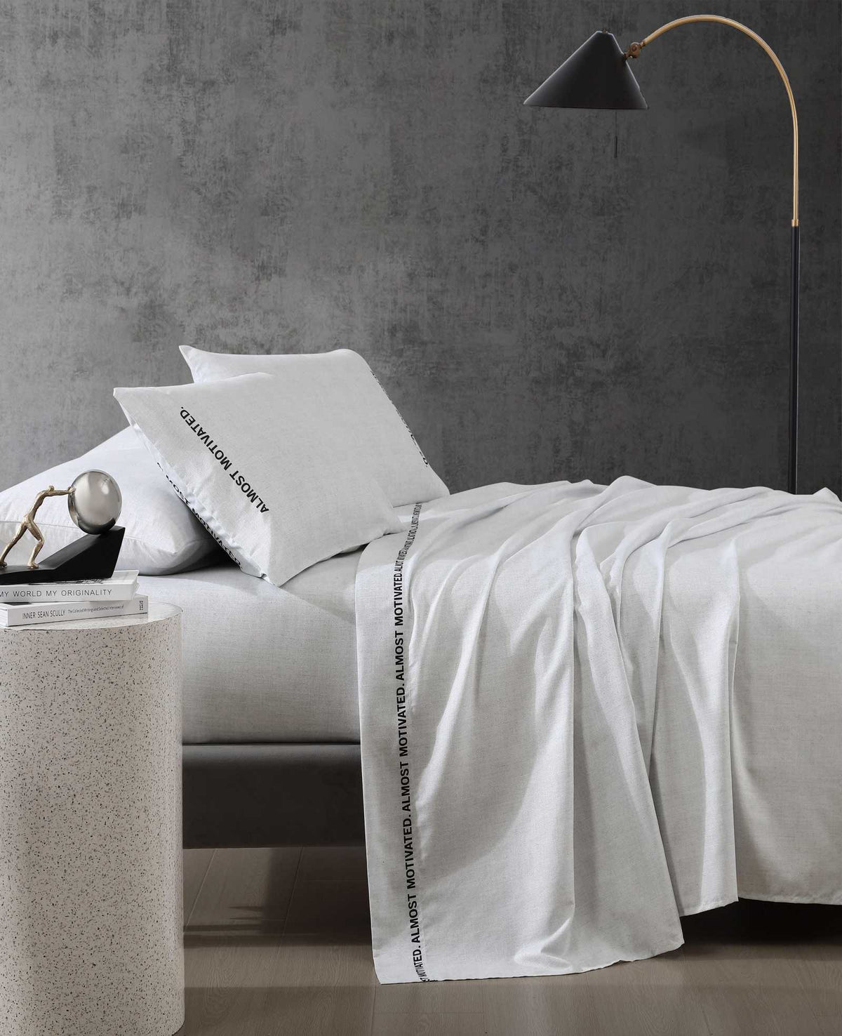 Almost Motivated Sheet Set | Kenneth Cole GREY
