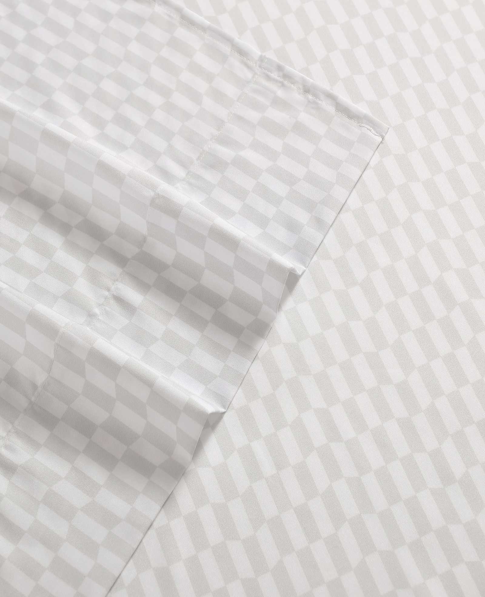 Wavy Checker Sheet Set | Kenneth Cole GREY