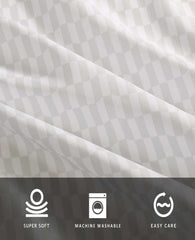 Wavy Checker Sheet Set | Kenneth Cole GREY