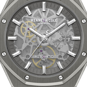 Skeleton Automatic Nylon Strap Watch | Kenneth Cole GUN