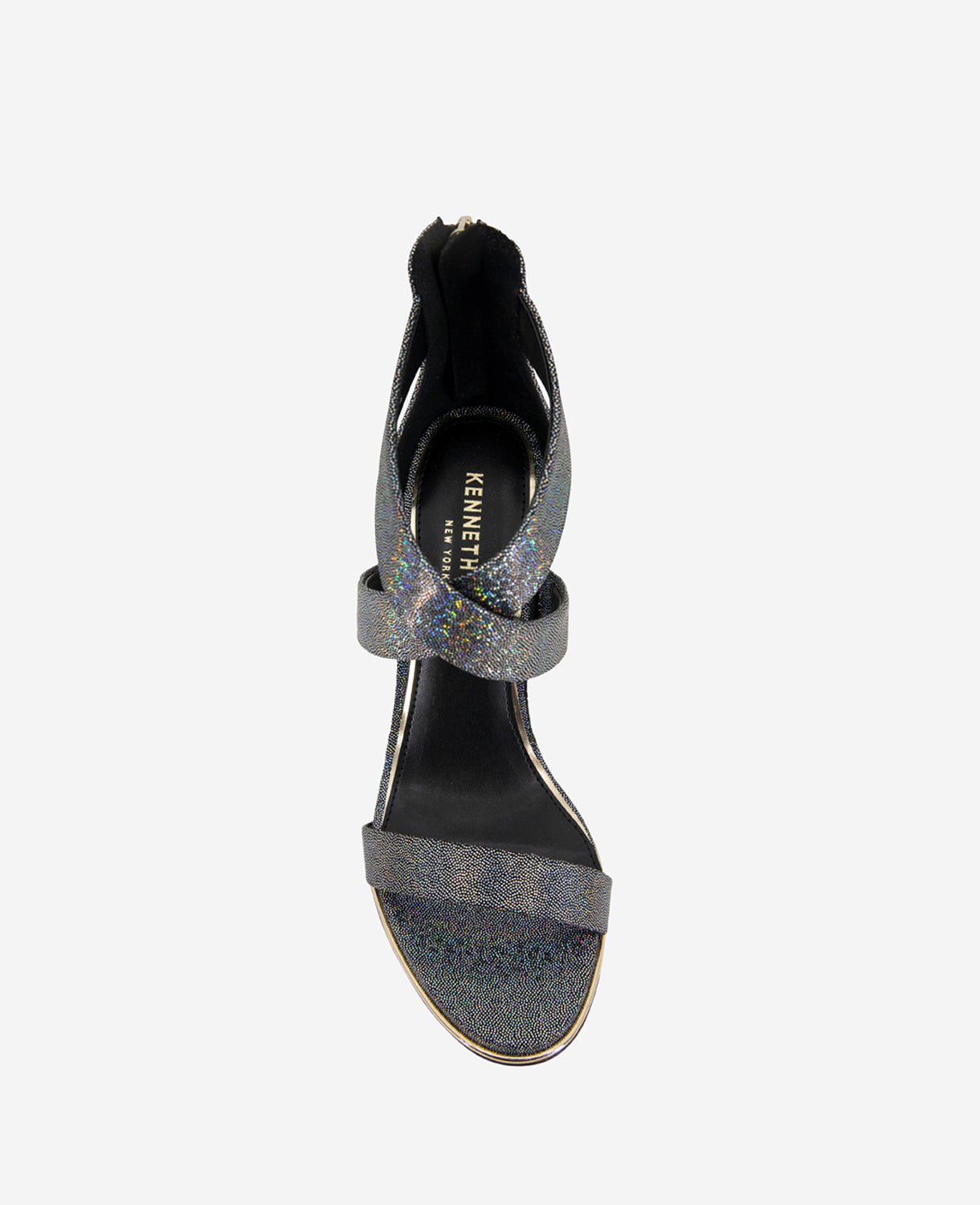 Brooke Cross Strap Heeled Sandal, Black Multi | Kenneth Cole | Kenneth Cole BLACK/MULTI MICRO