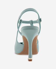 Romi Leather Ankle Slingback Heel | Kenneth Cole ICE BLUE LEATHER