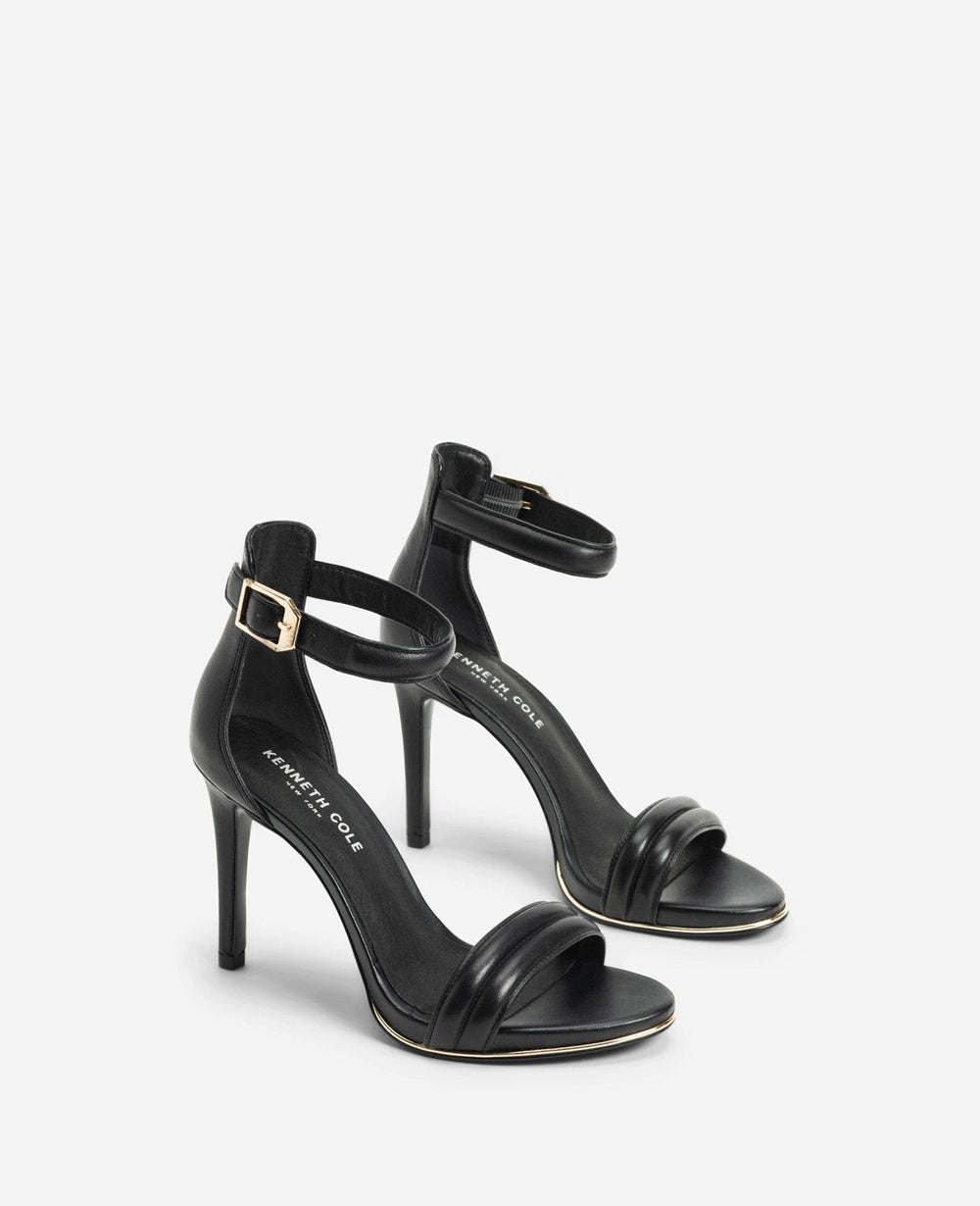 Brooke Black Heeled Sandal – Ankle Strap & Stiletto | KC | Kenneth Cole BLACK