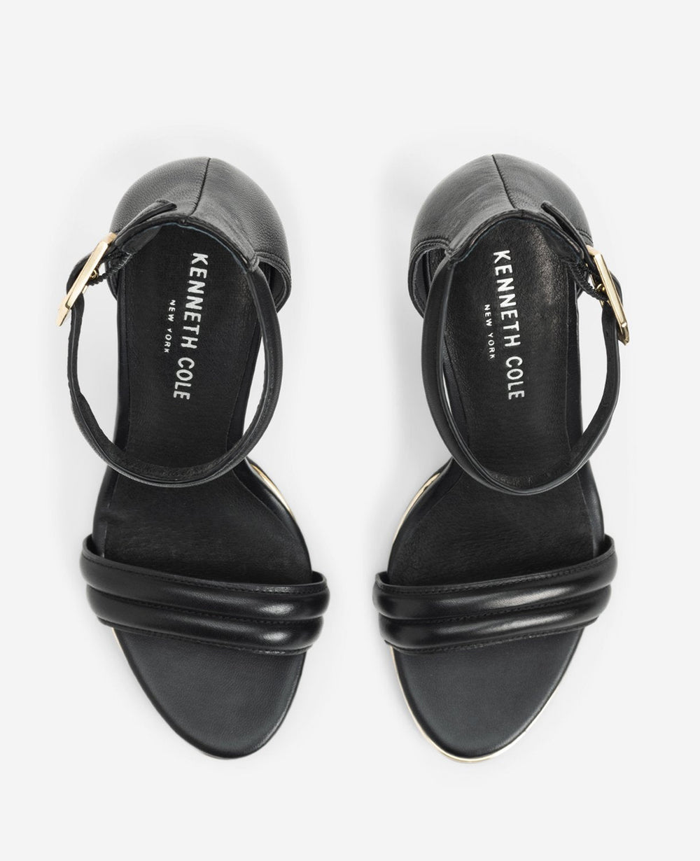 Brooke Black Heeled Sandal – Ankle Strap & Stiletto | KC | Kenneth Cole BLACK