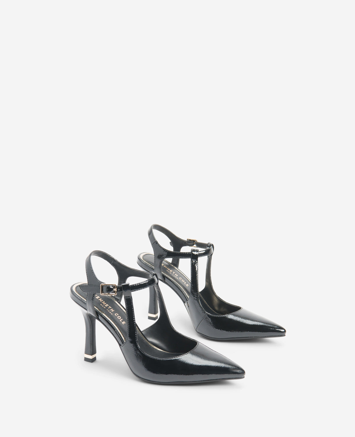 Romi Patent Slingback Heel with Memory Foam Insole | KC | Kenneth Cole BLACK