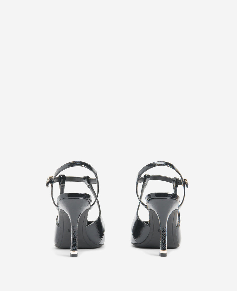 Romi Patent Slingback Heel with Memory Foam Insole | KC | Kenneth Cole BLACK