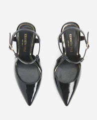 Romi Patent Slingback Heel with Memory Foam Insole | KC | Kenneth Cole BLACK