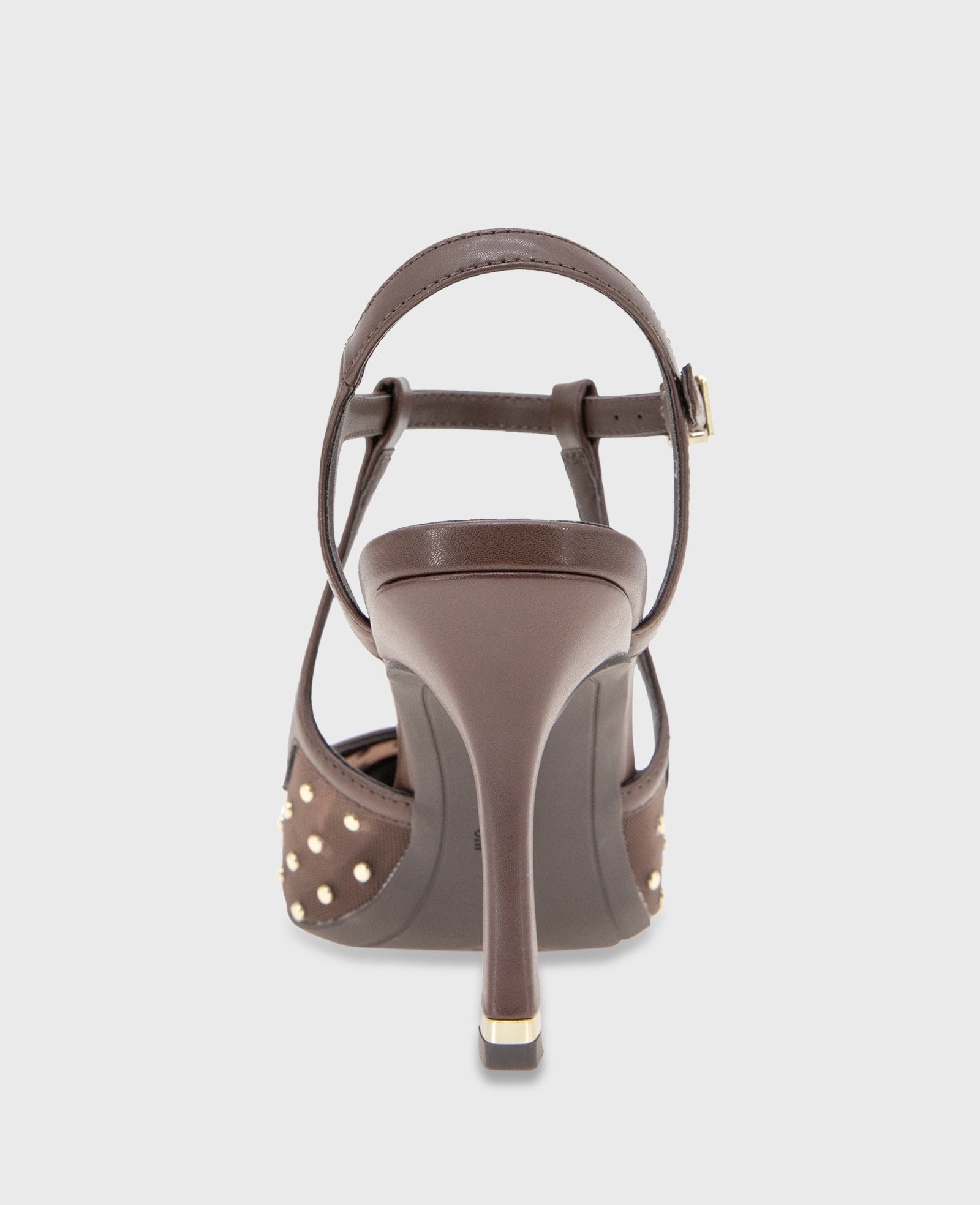 Shop Romi Brown Mesh Stud Slingback Heel | Kenneth Cole | Kenneth Cole BROWN MESH