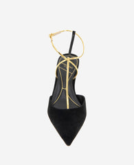 Shop Black Suede T-Strap Heel – Umi Pump | Kenneth Cole | Kenneth Cole BLACK SUEDE
