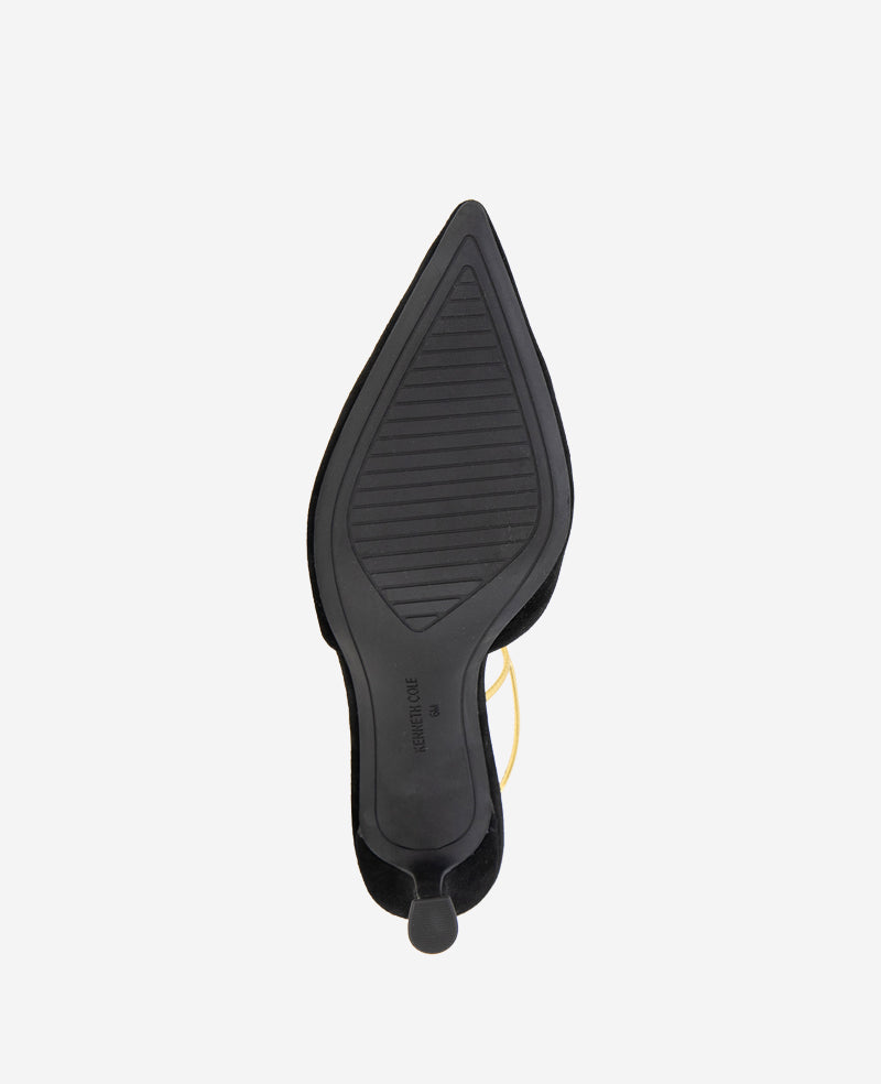 Shop Black Suede T-Strap Heel – Umi Pump | Kenneth Cole | Kenneth Cole BLACK SUEDE