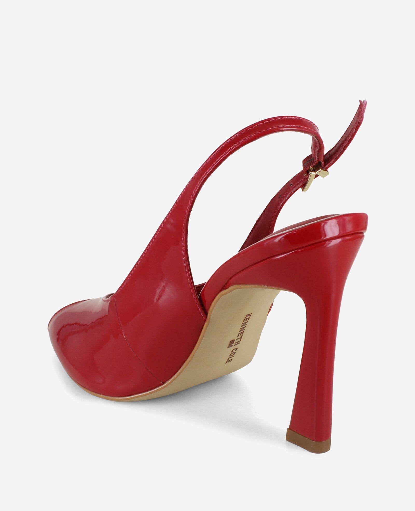 Priya Patent Peep-Toe Slingback Heel | Kenneth Cole RED PATENT