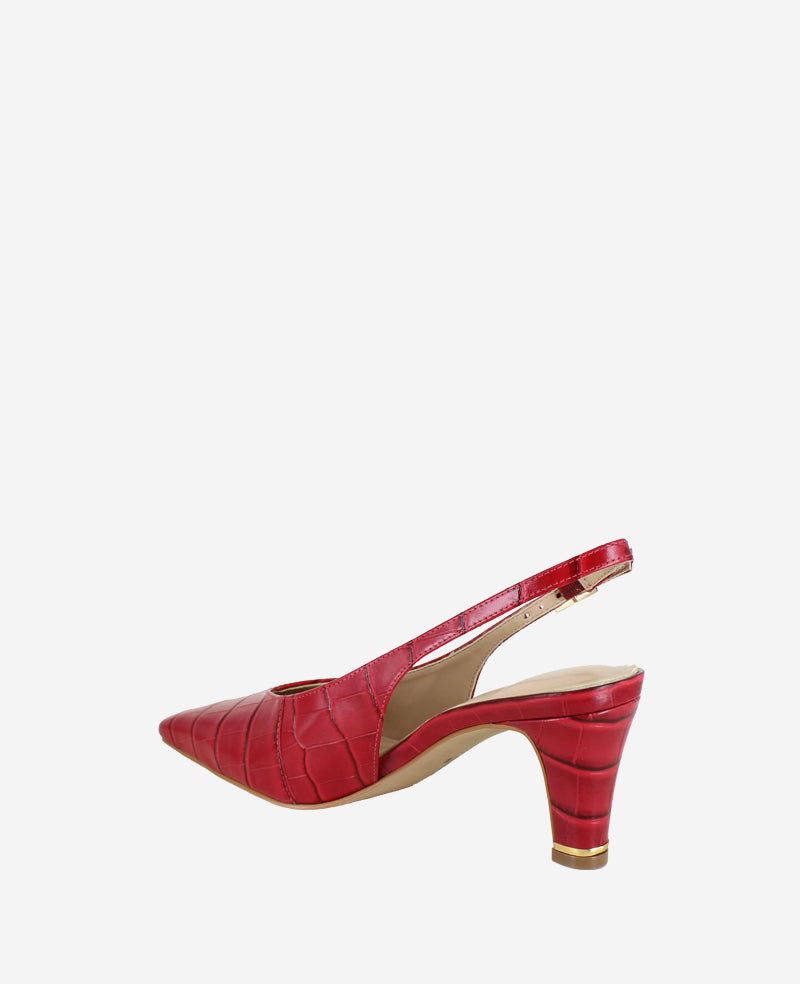 Shop Meilani Cherry Croco Point Toe Slingback | Kenneth Cole | Kenneth Cole CHERRY CROCO