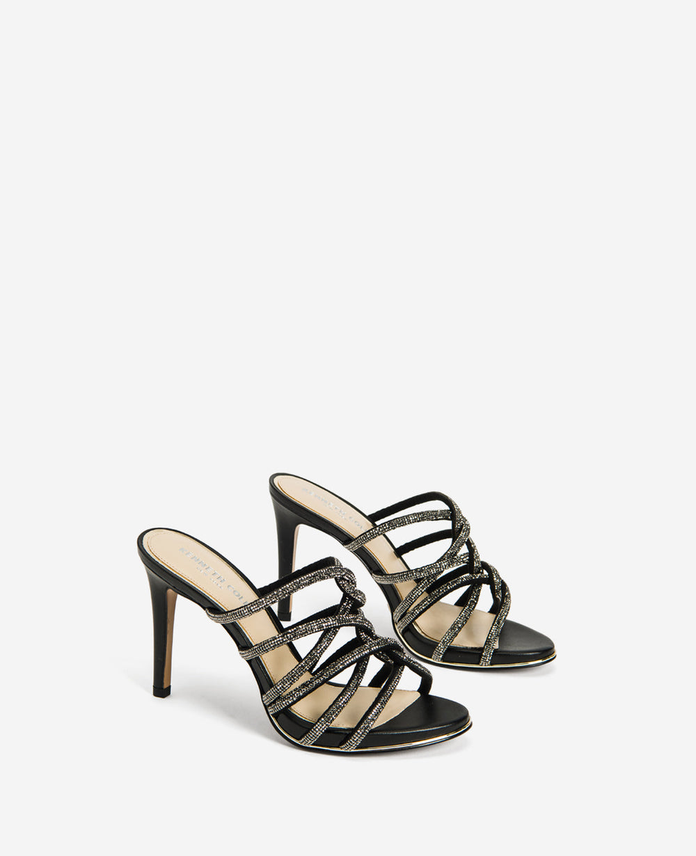 Brooke 95 Hematite Jeweled Heel – Twisted Strap | KC | Kenneth Cole HEMATITE