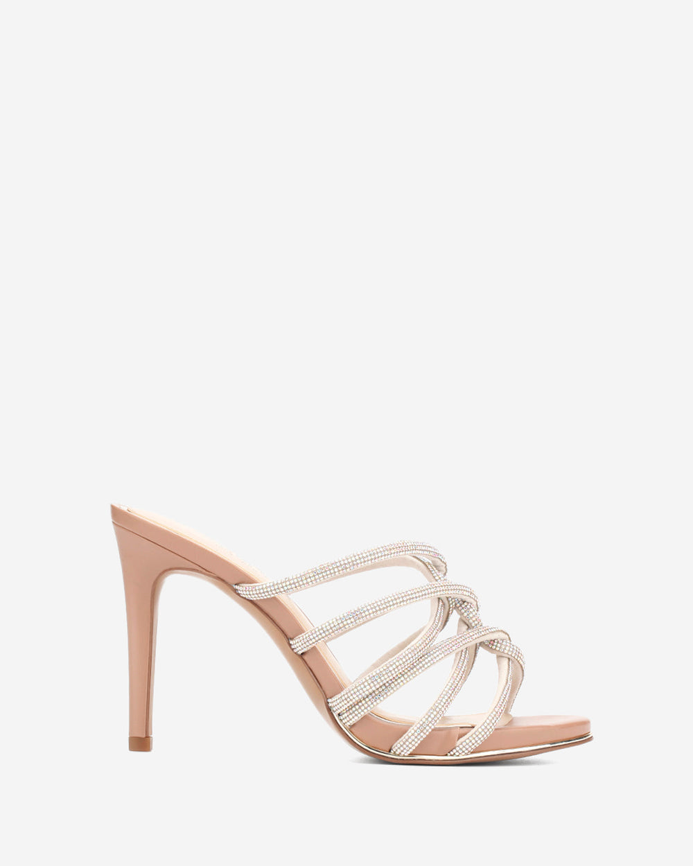 Brooke 95 Silver Jeweled Heel – Twisted Strap | Kenneth Cole | Kenneth Cole SILVER