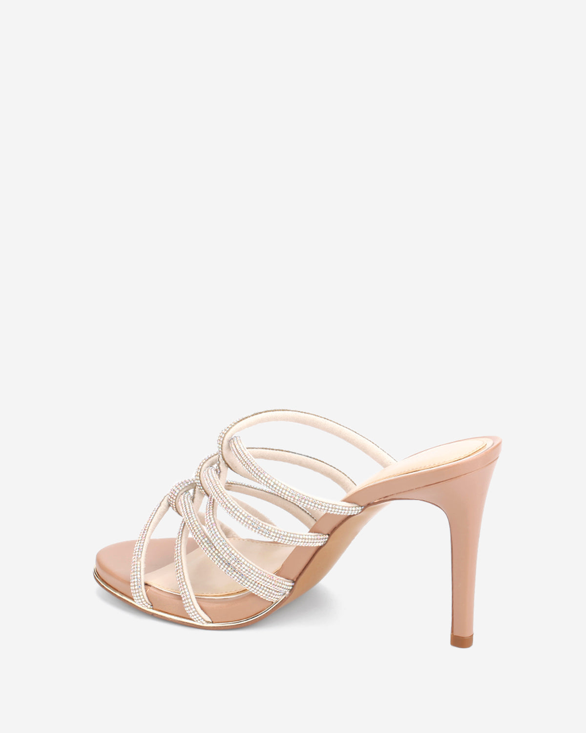 Brooke 95 Silver Jeweled Heel – Twisted Strap | Kenneth Cole | Kenneth Cole SILVER