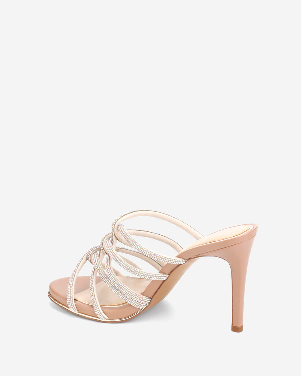 Brooke 95 Silver Jeweled Heel – Twisted Strap | Kenneth Cole | Kenneth Cole SILVER