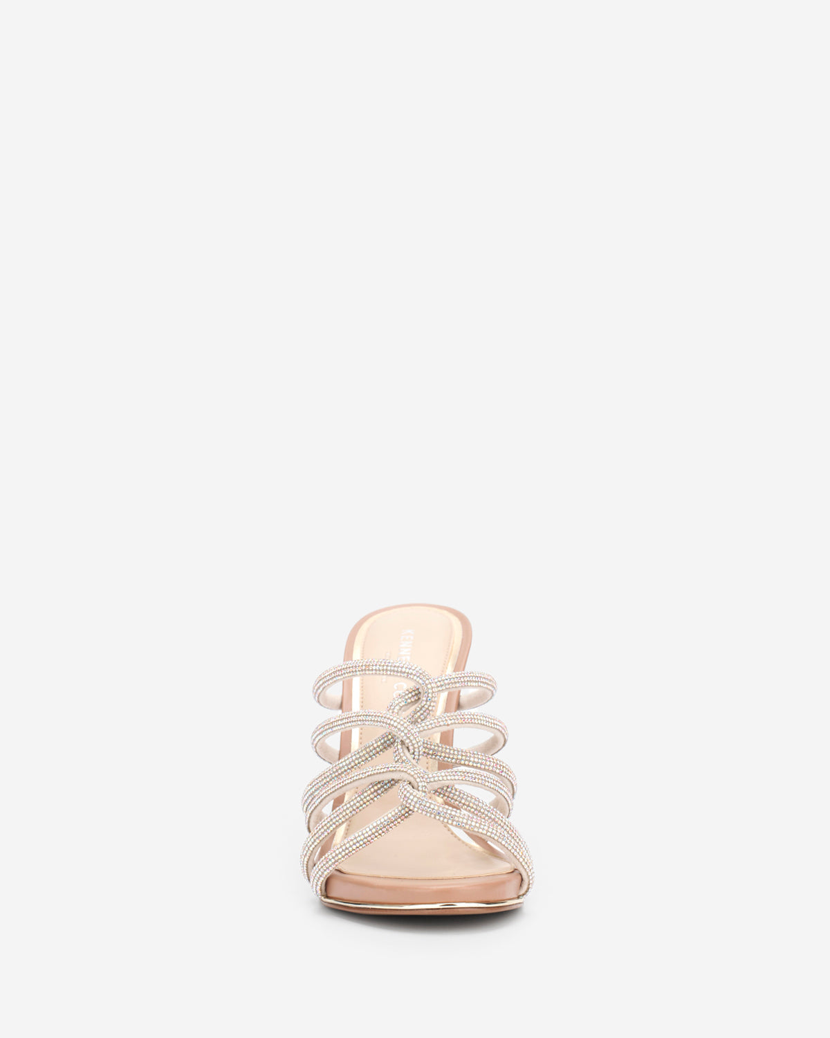 Brooke 95 Silver Jeweled Heel – Twisted Strap | Kenneth Cole | Kenneth Cole SILVER
