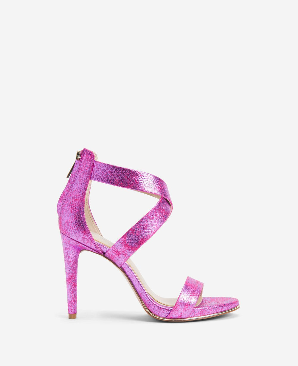 Brooke Cross Strap Heeled Sandal – Purple | Kenneth Cole | Kenneth Cole PURPLE