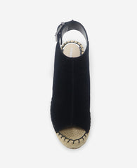 Olivia Suede Espadrille Wedge Sandal | Kenneth Cole BLACK SUEDE