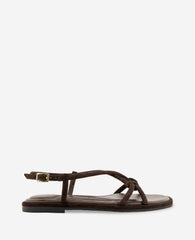 Paria Suede Knot Detail Sandal | Kenneth Cole CHOCOLATE SUEDE