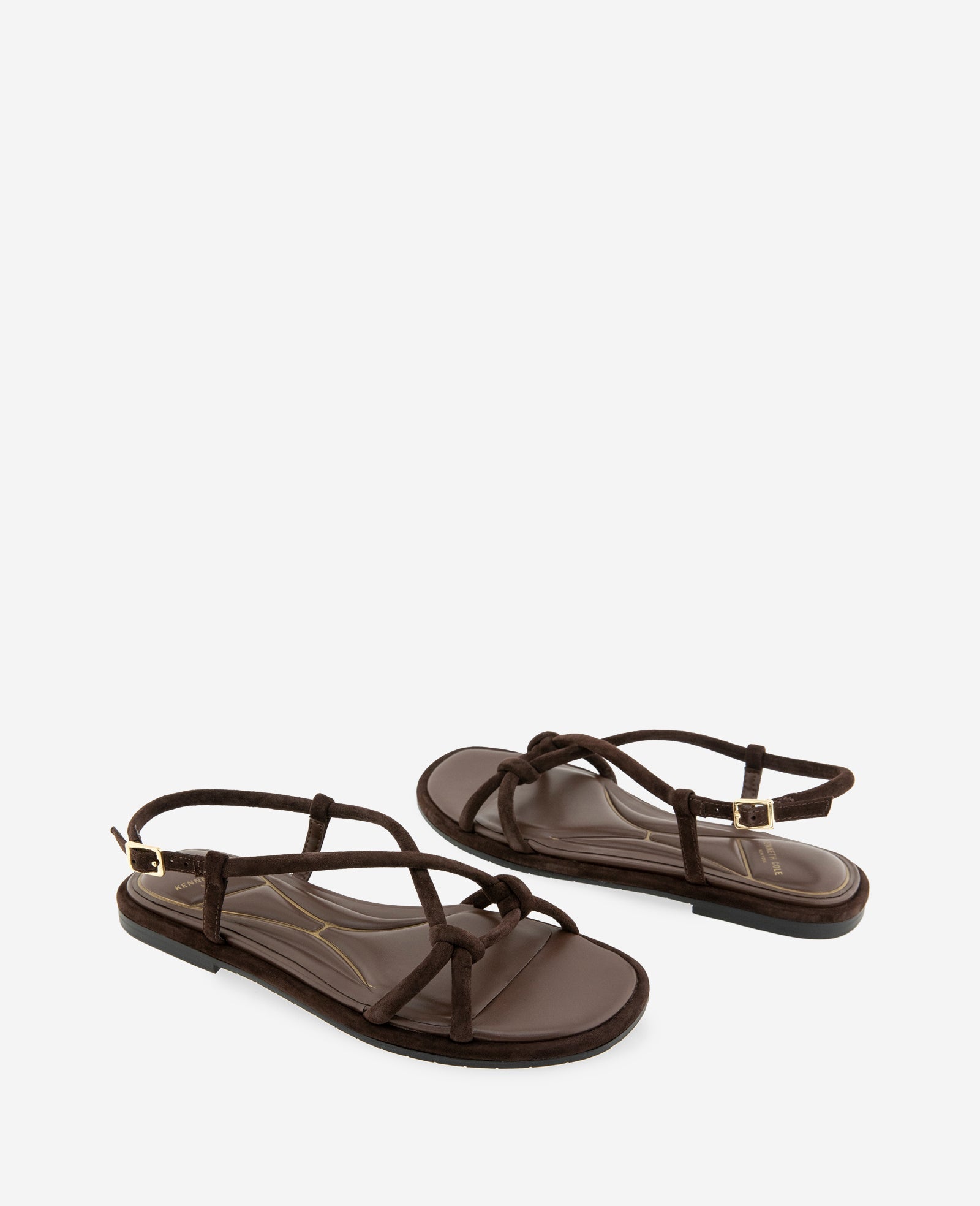Paria Suede Knot Detail Sandal | Kenneth Cole CHOCOLATE SUEDE
