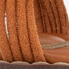 Santiago Suede Stone Embellished Wrap Around Sandal | Kenneth Cole PECAN
