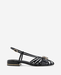 Farrah Black Patent Caged Buckle Sandal | Kenneth Cole | Kenneth Cole BLACK PATENT