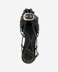 Farrah Black Patent Caged Buckle Sandal | Kenneth Cole | Kenneth Cole BLACK PATENT