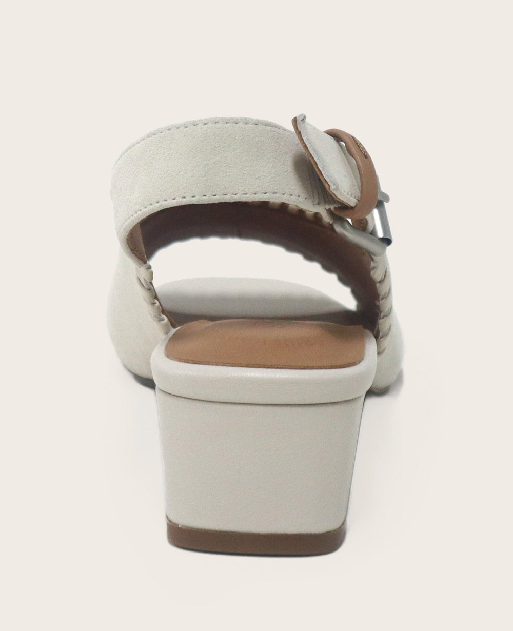 GENTLE SOULS - Samarra Suede Braided Detail Slingback Heel | Kenneth Cole STONE SUEDE