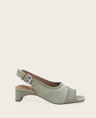 GENTLE SOULS - Samarra Suede Braided Detail Slingback Heel | Kenneth Cole SILVER SAGE SUEDE