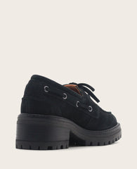 Shop Gentle Souls Brigly Black Nubuck Lug Boat Shoe | KC | Kenneth Cole BLACK NUBUCK