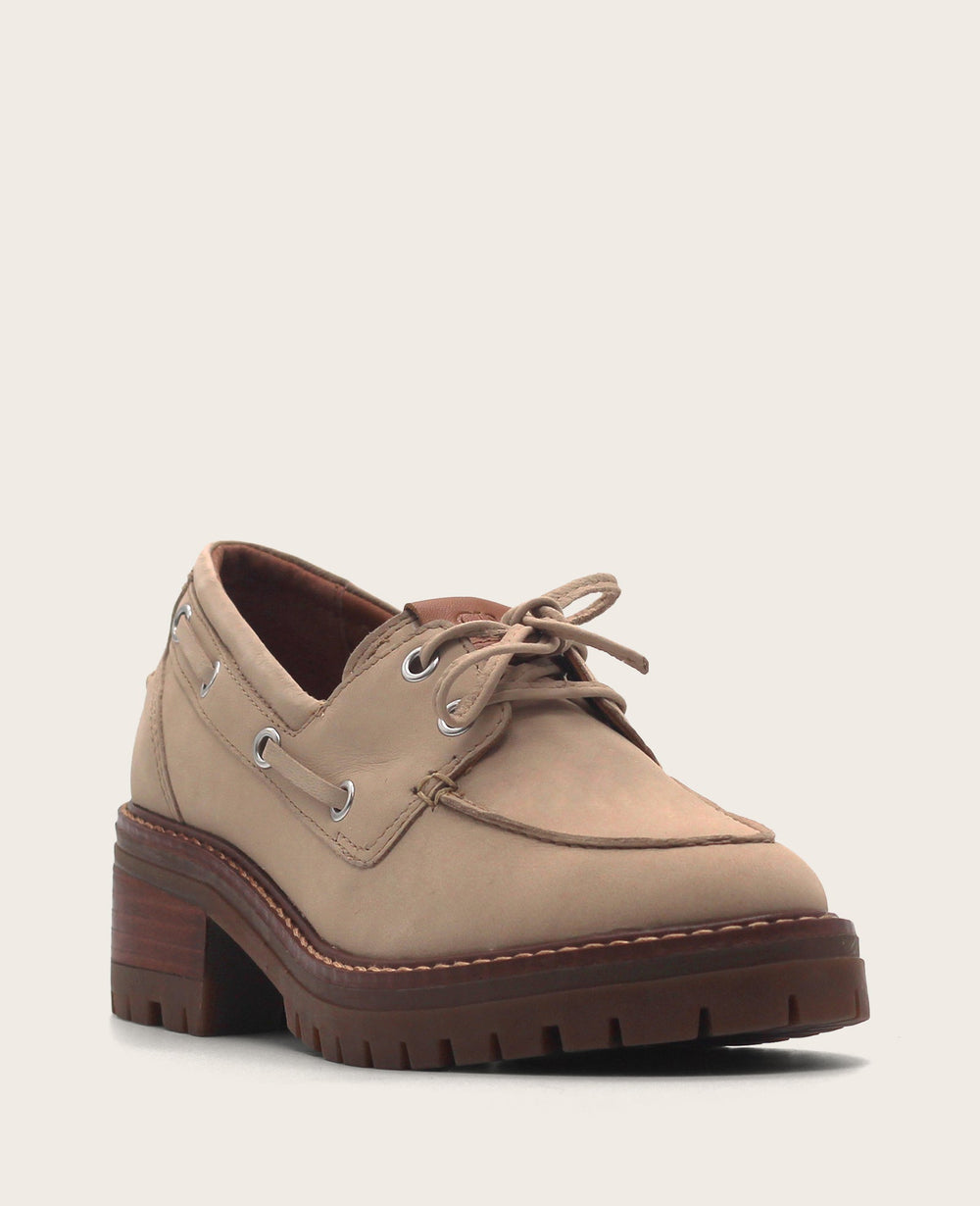 Shop Gentle Souls Brigly Smoke Grey Boat Shoe | KC | Kenneth Cole SMOKE GREY LEATHER