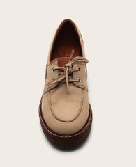 Shop Gentle Souls Brigly Smoke Grey Boat Shoe | KC | Kenneth Cole SMOKE GREY LEATHER