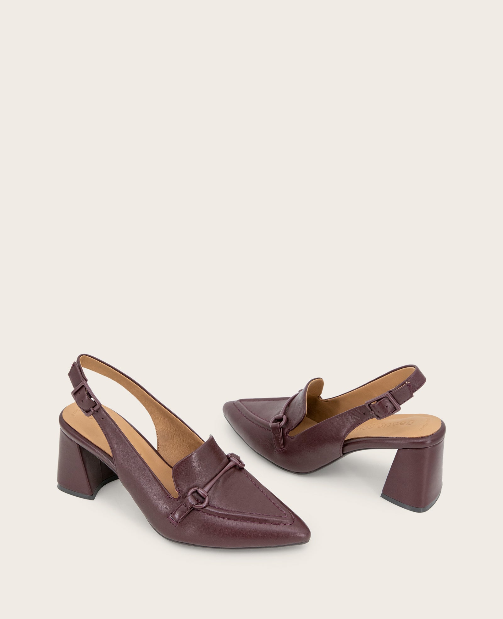 Shop Gentle Souls Dawson Burgundy Leather Slingback | KC | Kenneth Cole BURGUNDY LEATHER